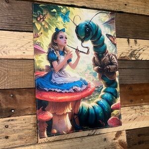 Alice in Wonderland / Caterpillar Garden Flag #422